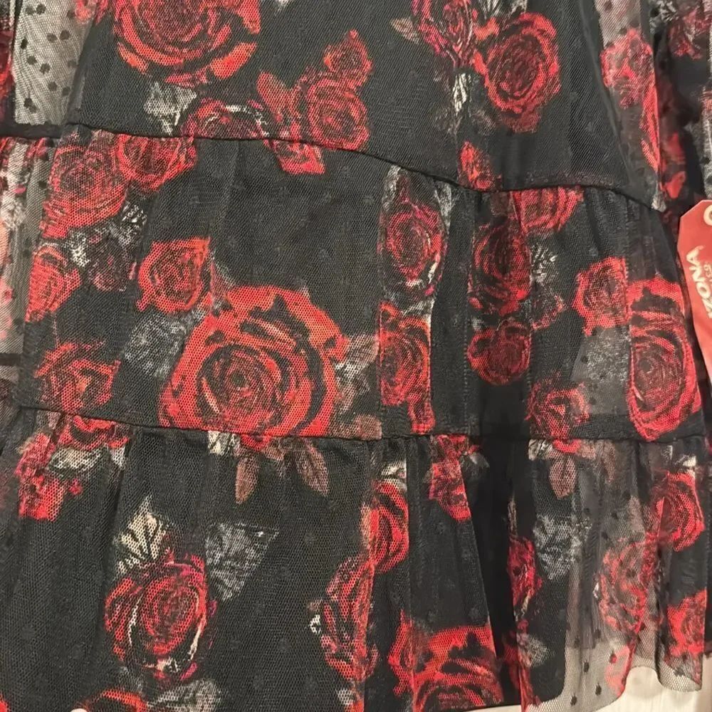 Flower double layer top - Picture 3 of 7